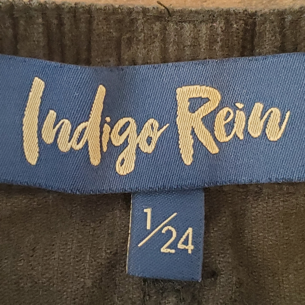 Indigo Rein Olive Corduroy Mini Skirt - Picture 4 of 5